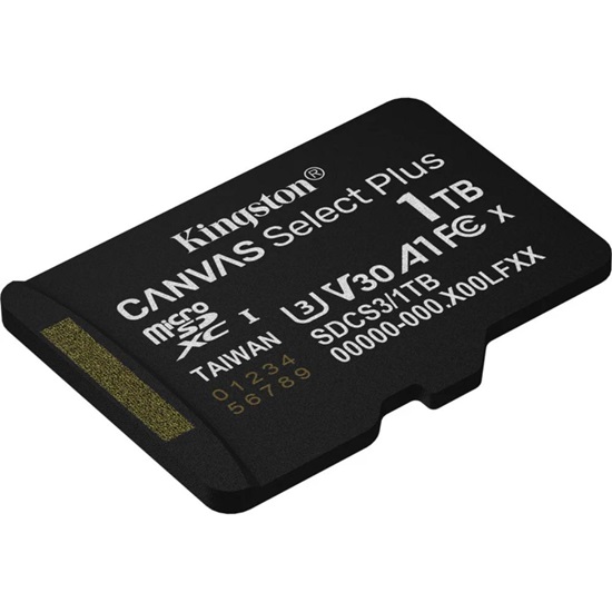 Kingston microSD 1TB Canvas Select+ G3 150MB/s Adap (SDCS3/1TB) (KINSDCS3-1TB)-KINSDCS3-1TB
