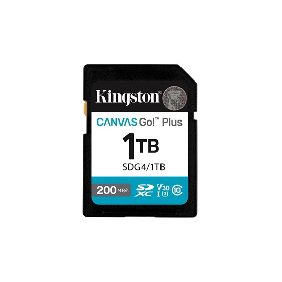Kingston SD 1TB Canvas Go Plus 200/MB/s C10 U3 V30 (SDG4/1TB) (KINSDG4-1TB)-KINSDG4-1TB