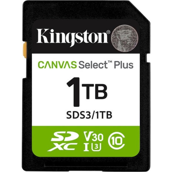 Kingston SD 1TB Canvas Select Plus Gen3 R150MB/s (SDS3/1TB) (KINSDS3-1TB)-KINSDS3-1TB