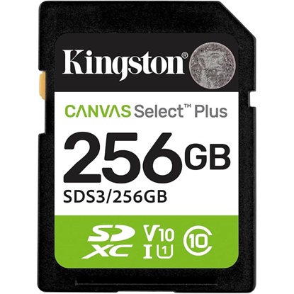 Kingston SD 256GB Canvas Select Plus Gen3 R150MB/s (SDS3/256GB) (KINSDS3-256GB)-KINSDS3-256GB