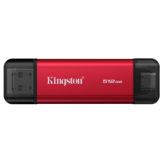 Kingston SSD 512GB DualPortable USB-A/C3.2 Gen2 Zew (SPSD/512GB) (KINSPSD-512GB)-KINSPSD-512GB