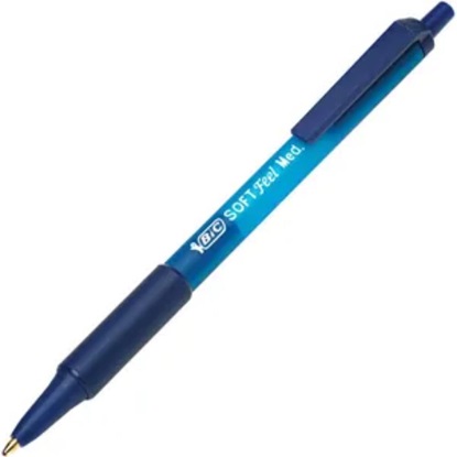 BIC Ballpoint Pen Soft Feel Clic M Blue (837398) (BIC837398)-BIC837398