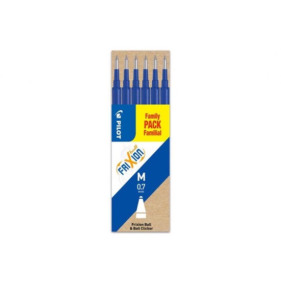 Pilot Rollerball Refill Frixion M Blue (BLS-FR7-L-S6) (PILBLS-FR7-L-S6)-PILBLS-FR7-L-S6