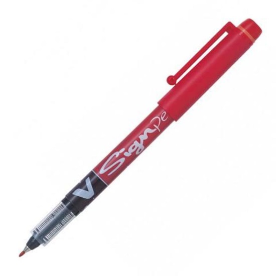 Pilot V-Sign Pen 0.6 Ballpoint Red (SW-VSPR) (PILSWVSPR)-PILSWVSPR