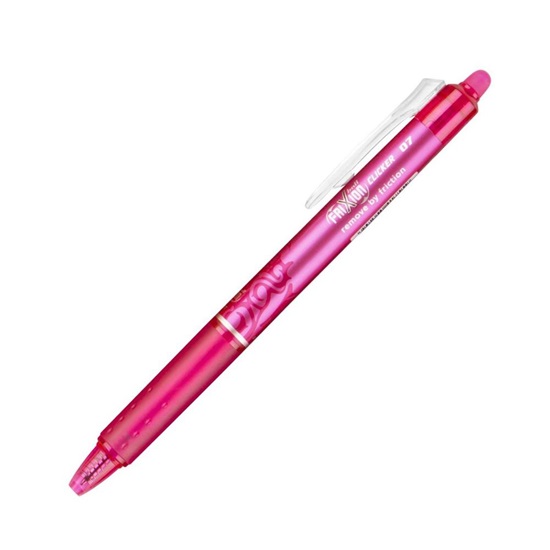 Pilot Rollerball Pen Frixion Clicker M Rose (BLRT-FR7-RS) (PILBLRT-FR7-RS)-PILBLRT-FR7-RS