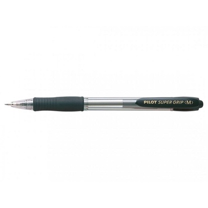 Pilot Στυλό Super Grip Medium 1.0mm  Μαύρο (MPGP-10R-MB) (PILMPGP-10R-MB)-PILMPGP-10R-MB