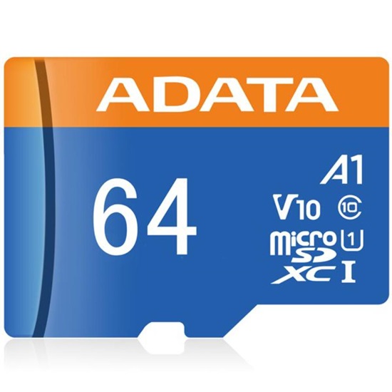 Adata 64GB microSDHC Class 10 UHS-I (AUSDX64GUICL10A1-RA1) (ADAAUSDX64GUICL10A1-RA1)-ADAAUSDX64GUICL10A1-RA1