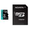Adata microSD PremierPro 64GB UHS1 U3 V30 A2+adapter (AUSDX64GUI3V30SA2-RA1) (ADAAUSDX64GUI3V30SA2-RA1)-ADAAUSDX64GUI3V30SA2-RA1