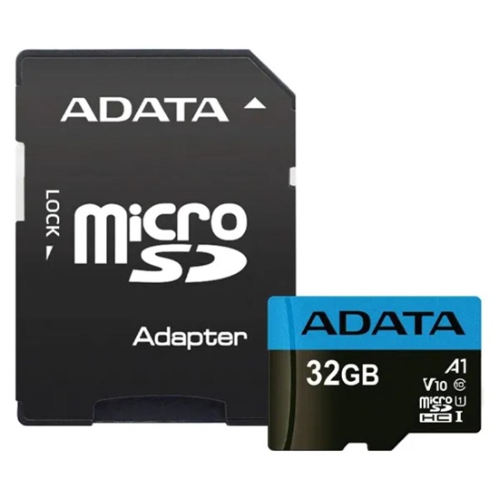 Adata 32GB microSDHC Class 10 UHS-I (AUSDH32GUICL10A1-RA1) (ADAAUSDH32GUICL10A1-RA1)-ADAAUSDH32GUICL10A1-RA1