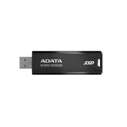 Adata SC610 USB flash drive 2 TB USB Type-A 3.2 Gen 2 (3.1 Gen 2) Black (SC610-2000G-CBK/RD) (ADASC610-2000G-CBK-RD)-ADASC610-2000G-CBK-RD