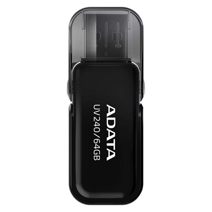 Adata UV240 USB flash drive 64 GB USB Type-A 2.0 Black (AUV240-64G-RBK) (ADAAUV240-64G-RBK)-ADAAUV240-64G-RBK