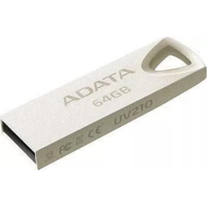 Adata DashDrive UV210 64G USB Metallic Alu (AUV210-64G-RGD) (ADAAUV210-64G-RGD)-ADAAUV210-64G-RGD