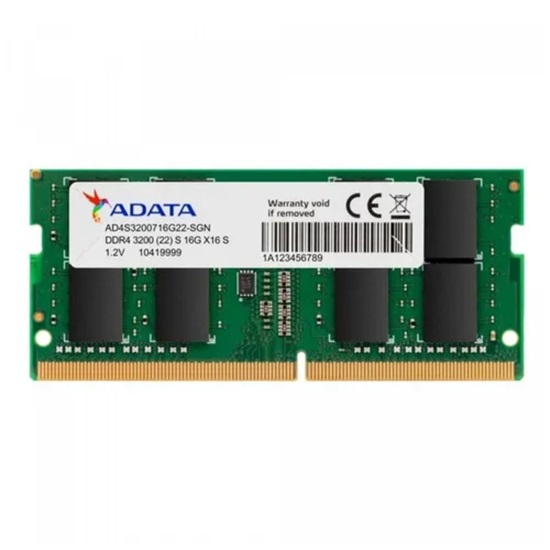 Adata Premier DDR4 3200 SODIM 16GB CL22 ST (AD4S320016G22-SGN) (ADAAD4S320016G22-SGN)-ADAAD4S320016G22-SGN