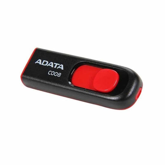 Adata C008 64GB USB flash drive USB Type-A 2.0 Black Red (AC008-64G-RKD) (ADAAC008-64G-RKD)-ADAAC008-64G-RKD