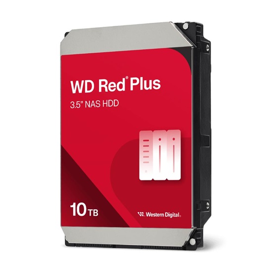 Western Digital Red Plus 10TB HDD 3.5" SATA III 7200rpm 512MB Cache NAS (WD100EFGX)-WD100EFGX