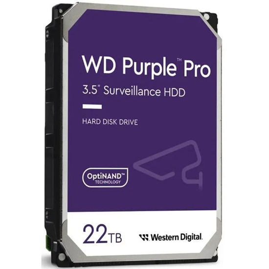 Western Digital Εσωτερικός Σκληρός Δίσκος 22TB SATA6Gb 512MB 7200rpm (WD221PURP)-WD221PURP