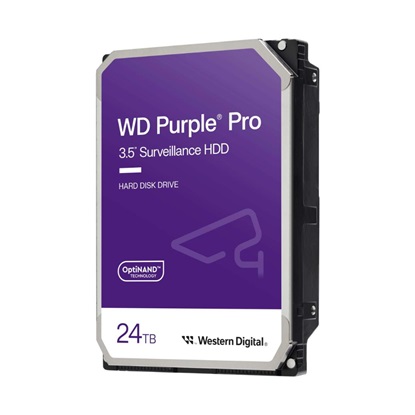 Western Digital Purple Pro 24TB HDD 3.5" SATA III 7200rpm 512MB Cache Surveillance (WD240PURP)-WD240PURP