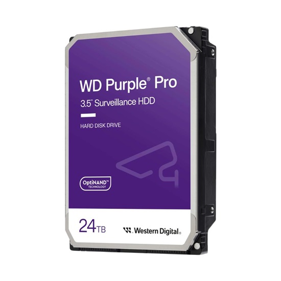 Western Digital Purple Pro 24TB HDD 3.5" SATA III 7200rpm 512MB Cache Surveillance (WD240PURP)-WD240PURP