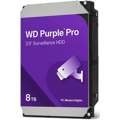 Western Digital Purple Pro 8TB HDD 3.5" SATA III 7200rpm 256MB Cache Surveillance (WD8002PURP)-WD8002PURP