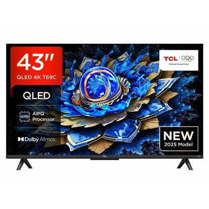 TCL 43T69C Smart TV 43" 4K UHD QLED HDR 2025 43" (43T69C) (TCL43T69C)-TCL43T69C