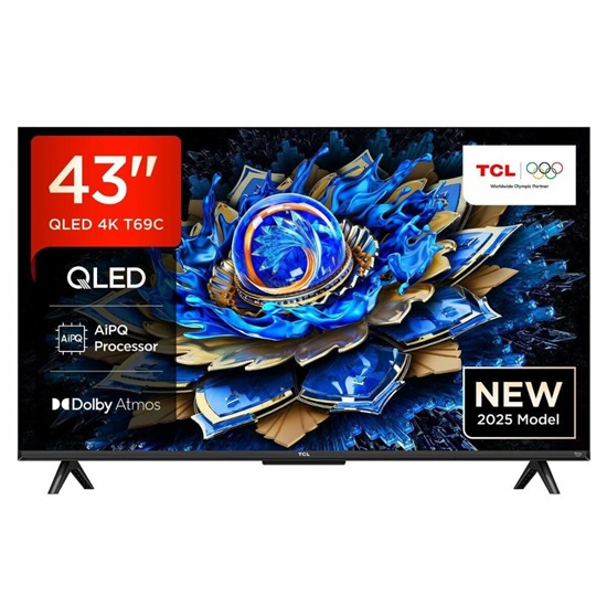 TCL 43T69C Smart TV 43" 4K UHD QLED HDR 2025 43" (43T69C) (TCL43T69C)-TCL43T69C