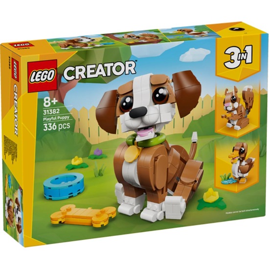 Lego Creator 3-in-1 Cute Animals: Playful Puppy Dog (31382) (LGO31382)-LGO31382