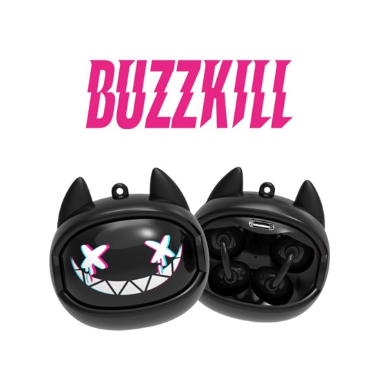Kiddoboo GOAT Earbuds Buzzkill (KBG08BLK)-KBG08BLK