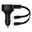 Baseus Φορτιστής Αυτοκινήτου Enjoyment με Καλώδιο USB-C + Lightning 3A 30W Μαύρο (CGTX000001) (BASCGTX000001)-BASCGTX000001
