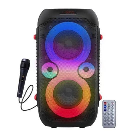 Esperanza Bt Fm Led Rgb Karaoke Singer Speaker (EP156) (ESPEP156)-ESPEP156