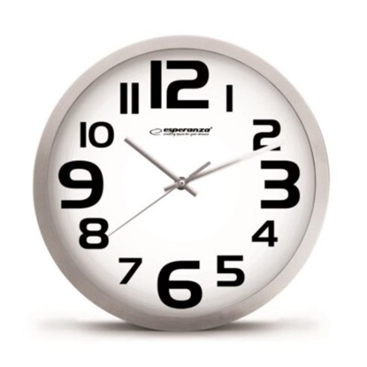 Esperanza Wall Clock Zurich  White (EHC013W) (ESPEHC013W)-ESPEHC013W