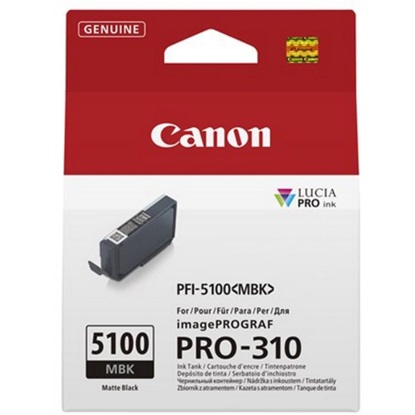 Canon Μελάνι Inkjet PFI-5100 Matte Black (6951C001) (CANPFI-5100MBK) *-CANPFI-5100MBK