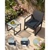Songmics Έπιπλό Μπαλκονιού - Κήπου Lounge Set, Μαύρο (GGF010B05) (SNGGGF010B05)-SNGGGF010B05