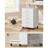 Vasagle ντουλάπι αρχείων με 5 συρτάρια  40 x 42 x 65.7 cm, Λευκό (UOFC081W01) (VASUOFC081W01)-VASUOFC081W01