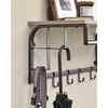 Vasagle Wall Coat Rack with Shelf 30 x 66 x 27 cm (LCR012B02) (VASLCR012B02)-VASLCR012B02