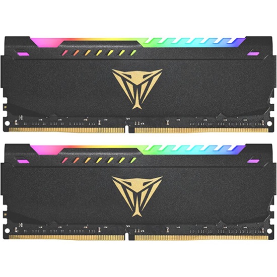 Patriot DIMM 32 GB DDR4-3600 2x 16 GB Dual-Kit Black Viper Steel RGB INTEL XMP (PVSR432G360C8K) (PATRPVSR432G360C8K)-PATRPVSR432G360C8K