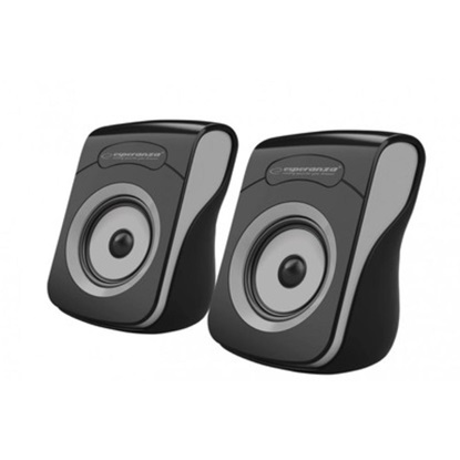 Esperanza Usb Stereo Speakers 2.0 Black/grey (EP140KE) (ESPEP140KE)-ESPEP140KE