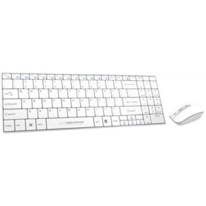Esperanza Keyboard + Mouse Wireless 2.4 Ghz Ek122w (EK122W) (ESPEK122W)-ESPEK122W