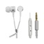 Esperanza Stereo Earphones Zipper With Microphone White (EH161W) (ESPEH161W)-ESPEH161W