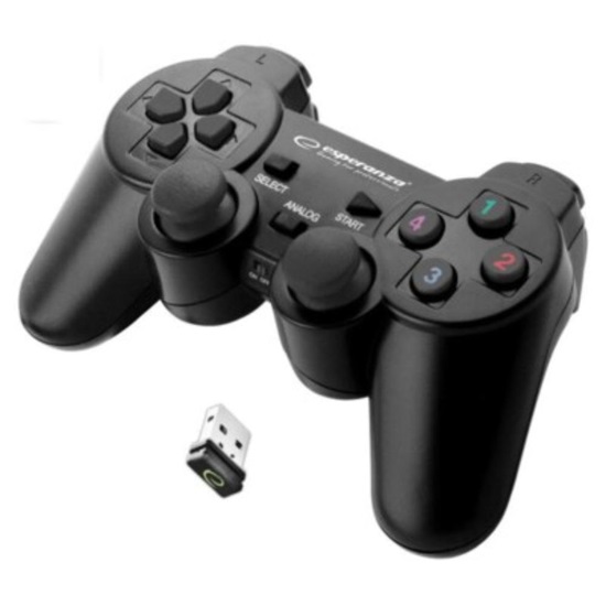 Esperanza 2.4ghz Wireless Vibration Gamepad Pc/ps (EGG108K) (ESPEGG108K)-ESPEGG108K