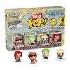 Funko Bitty Pop! One Piece: 4-Pack - Monkey D. Luffy, Roronoa Zoro, Axe-Hand Morgan (FNK68921)-FNK68921