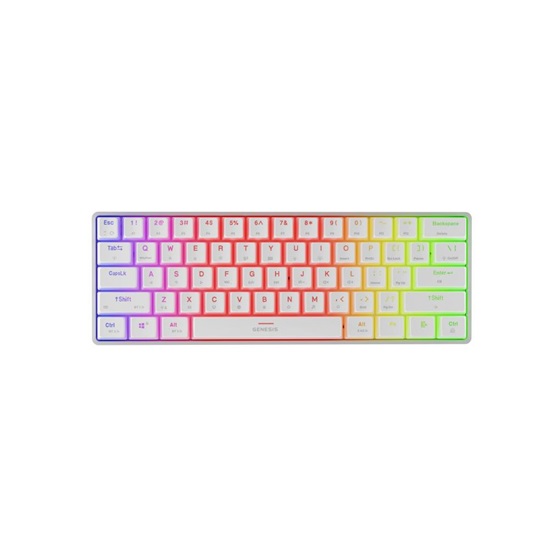 Genesis Gaming Keyboard Thor 660 G2 US White Wireless RGB Mechanical Cateron Red (NKG-1917) GNSNKG-1917)-GNSNKG-1917