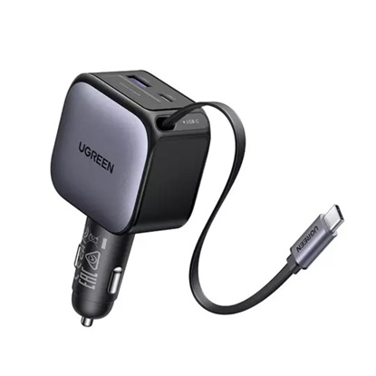 Ugreen EC603 Φορτιστής Αυτοκινήτου 90W 3A Γρήγορης Φόρτισης με Θύρες: 1xUSB 1xType-C (55909B) (UGR55909B)-UGR55909B