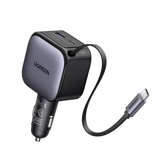 Ugreen EC603 Φορτιστής Αυτοκινήτου 90W 3A Γρήγορης Φόρτισης με Θύρες: 1xUSB 1xType-C (55909B) (UGR55909B)-UGR55909B