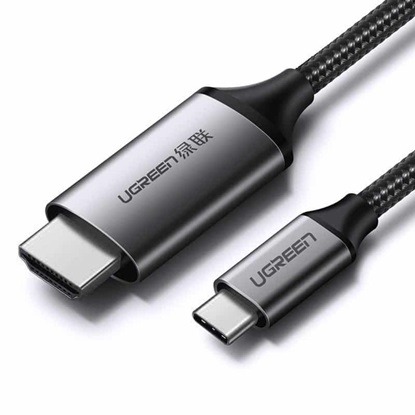 Ugreen HDMI 2.0 Braided Cable HDMI male - USB-C male 1.5m (50570) (UGR50570)-UGR50570