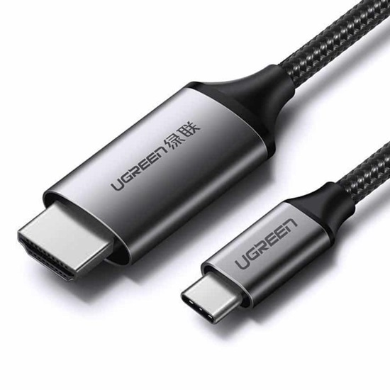 Ugreen HDMI 2.0 Braided Cable HDMI male - USB-C male 1.5m (50570) (UGR50570)-UGR50570