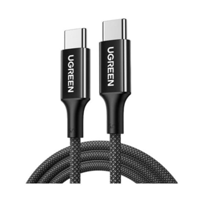 Ugreen USB 2.0 Cable USB-C male - USB-C 60W Μαύρο 1m (15373) (UGR15373)-UGR15373