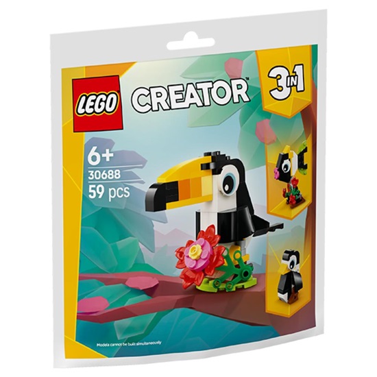 Lego Creator 3-in-1 Tropical Toucan (Polybag) (30688) (LGO30688)-LGO30688