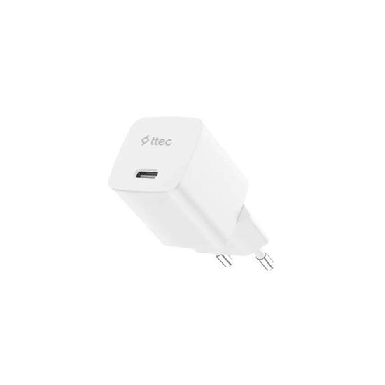 ttec SmartCharger GAN 45W PD Travel Fast Charger  White (2SCG45B) (TTEC2SCG45B)-TTEC2SCG45B