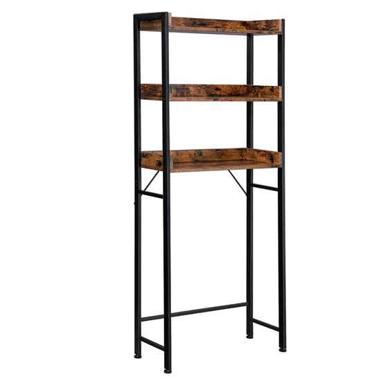 Μεταλλική Εταζέρα Μπάνιου με 3 Ράφια 63 x 25 x 165 cm VASAGLE BTS002B01-VASBTS002B01