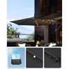 Songmics Ομπρέλα Κρεμαστή, διαμέτρου 3 μέτρων με 32 led, μαύρη (GPU118G01V1) (SNGGPU118G01V1)-SNGGPU118G01V1
